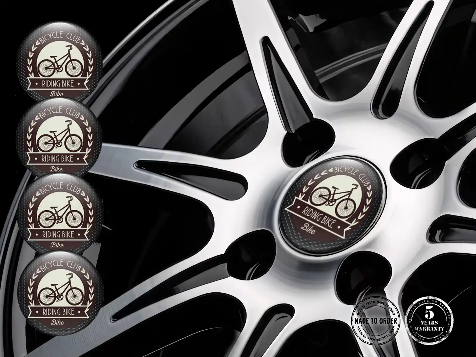 Pegatinas Bombadas Logo Racing Limitado